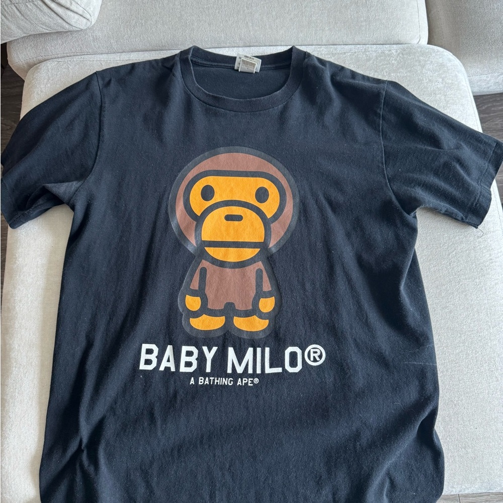 A Bathing Ape Baby Milo Black T-Shirt